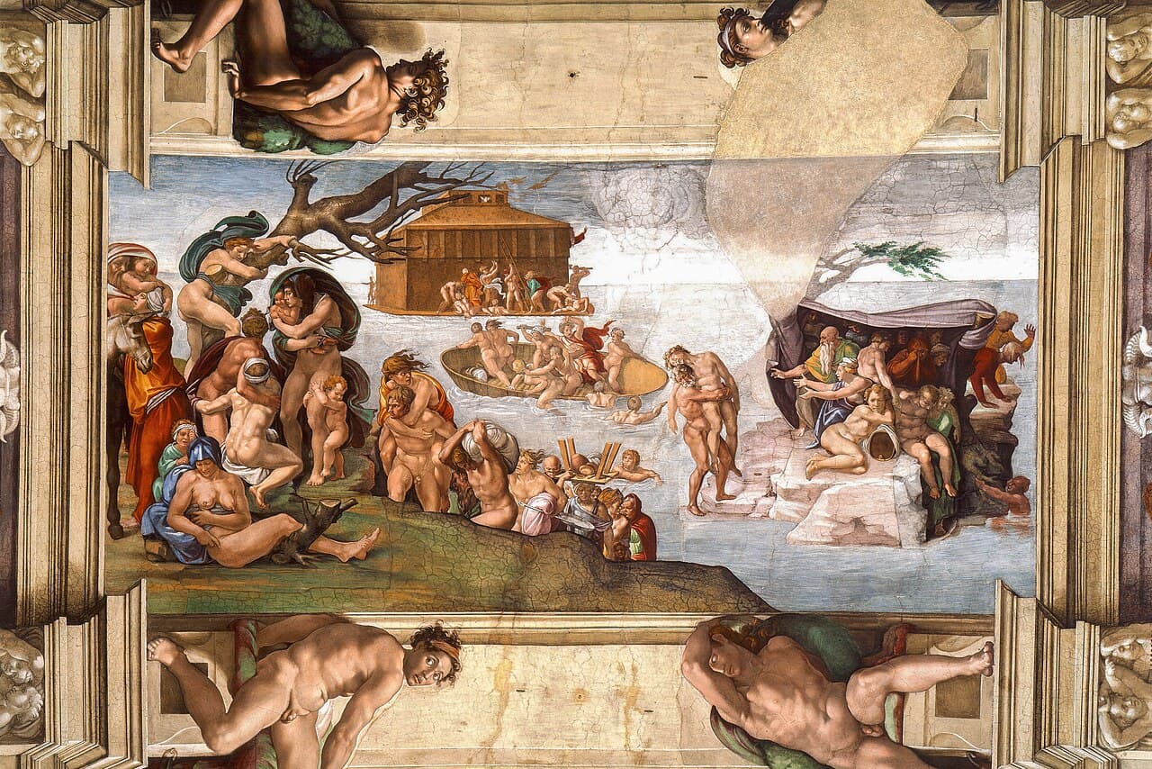 The Deluge by Michelangelo, Sistine Chapel ceiling