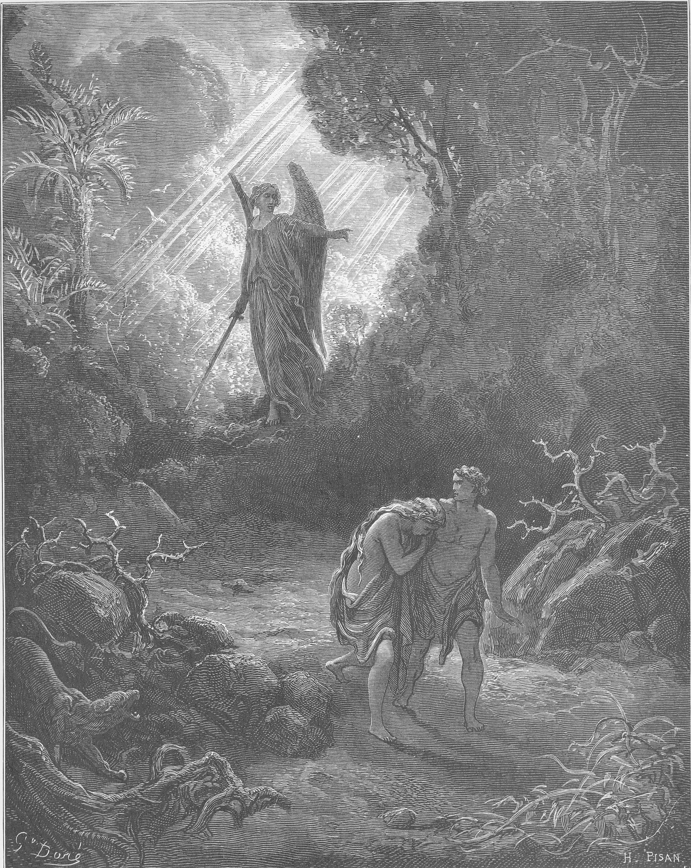 The Expulsion from Eden by Gustave Doré