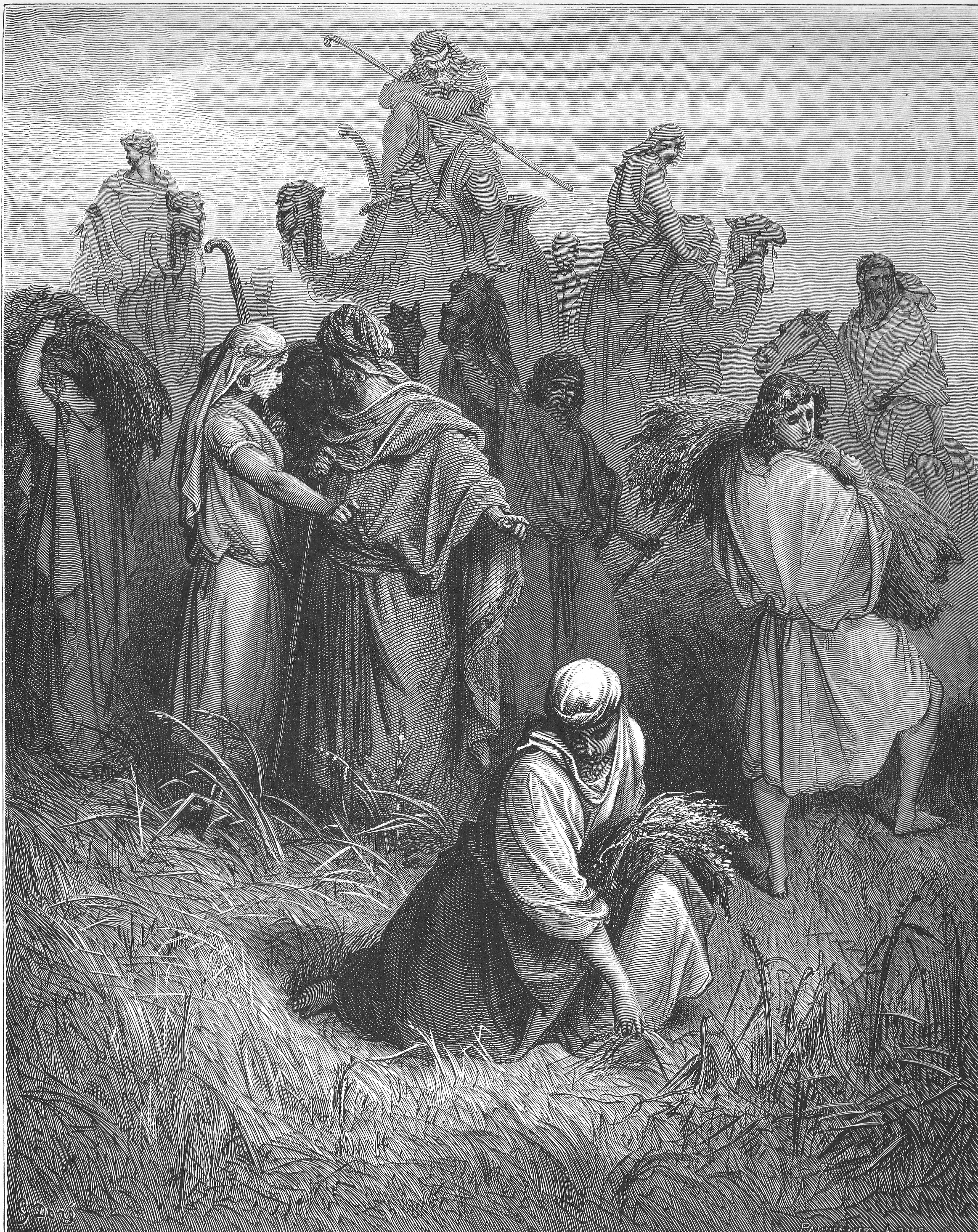 Ruth and Boaz by Gustave Doré
