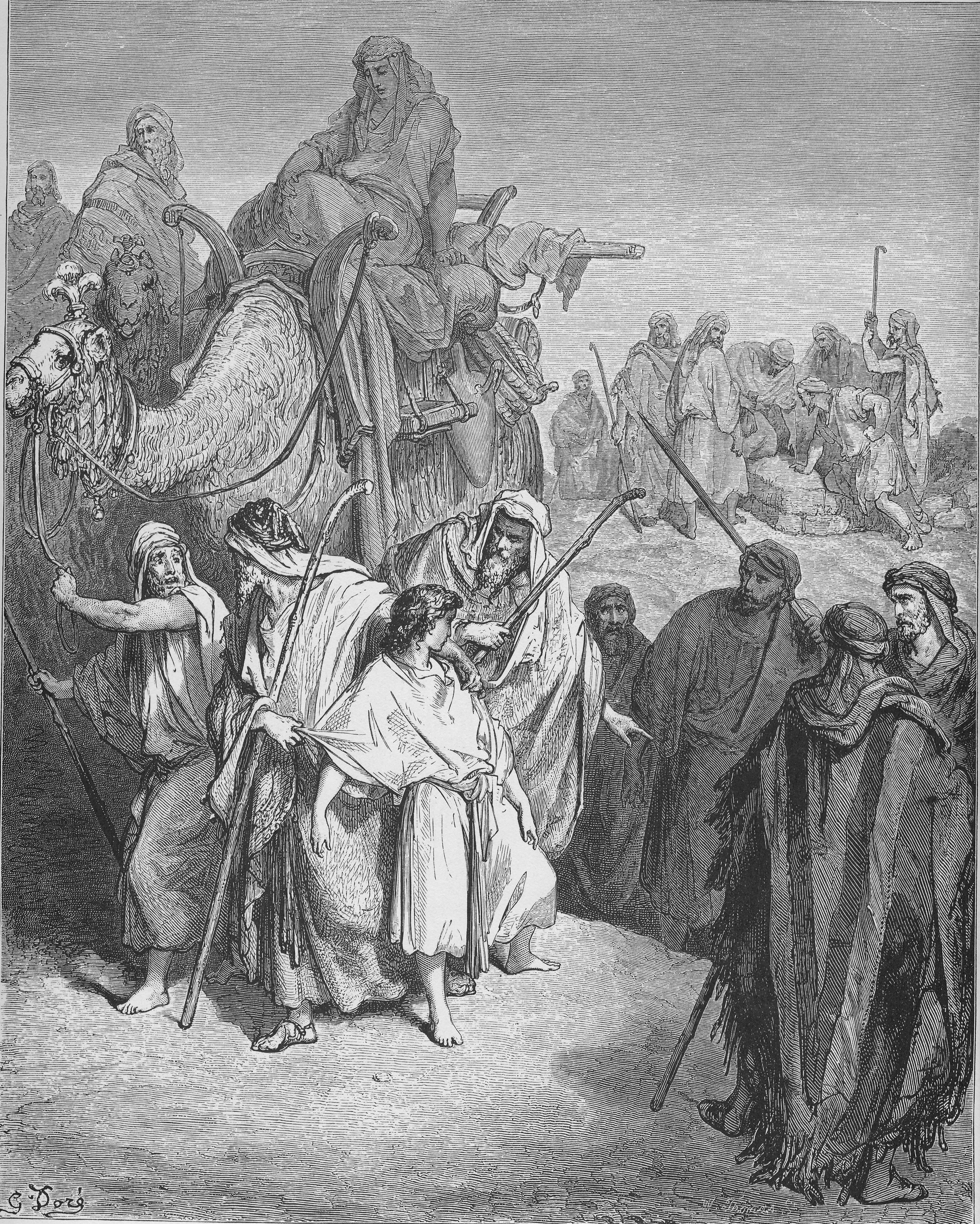 Joseph Sold by His Brothers by Gustave Doré