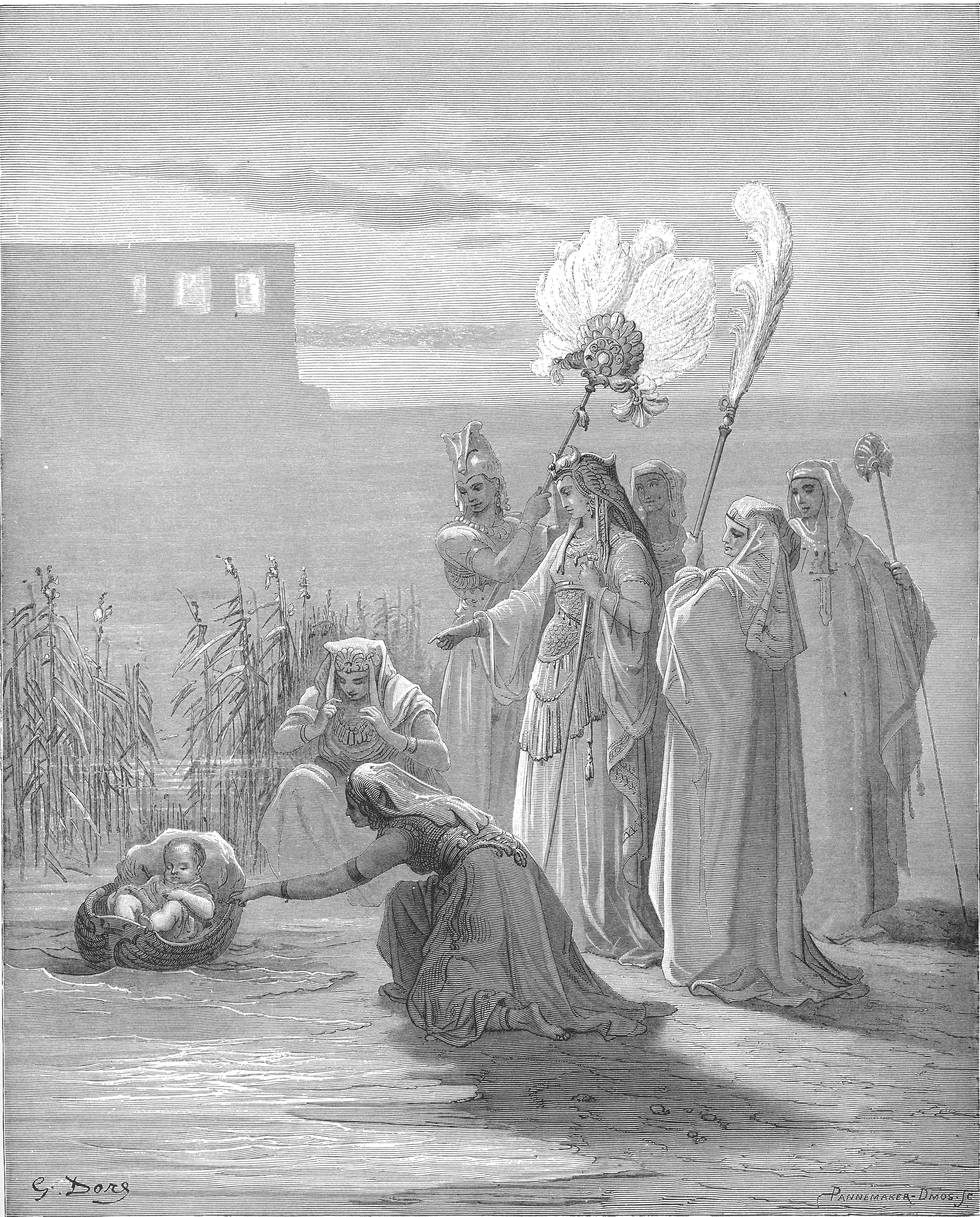 The Finding of Moses by Gustave Doré