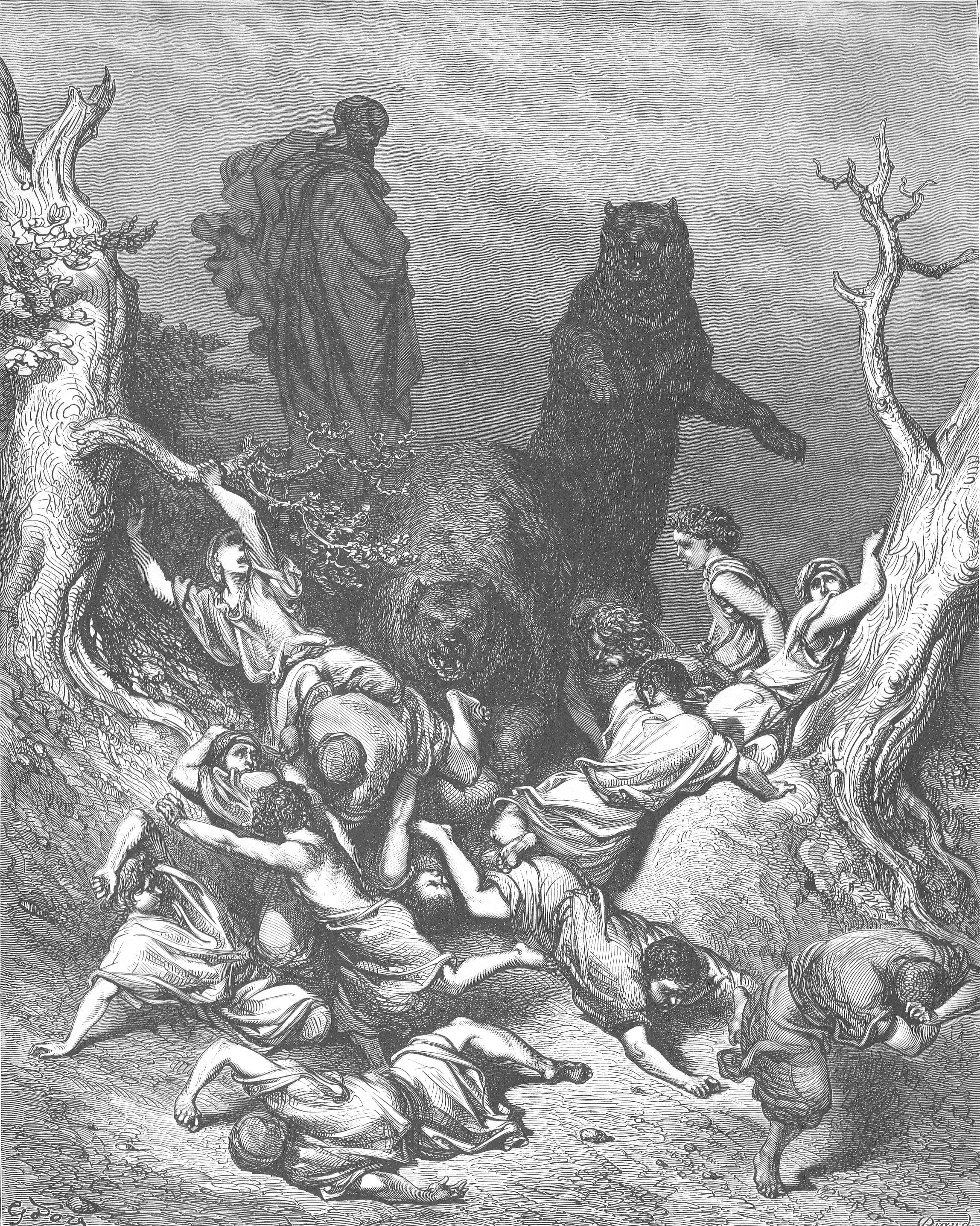 Elisha and the Bears by Gustave Doré