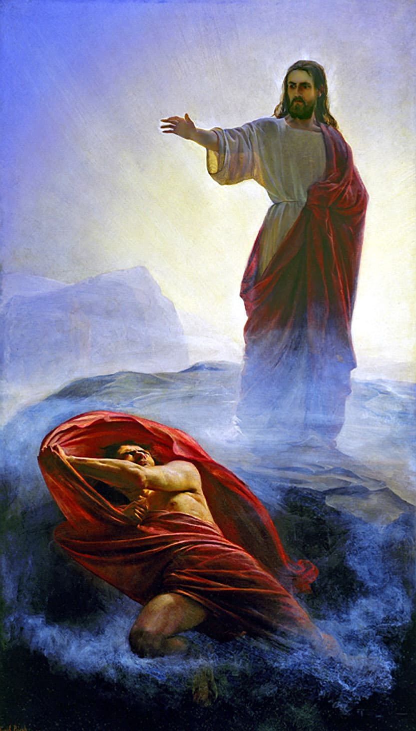 The Temptation of Christ by Carl Bloch