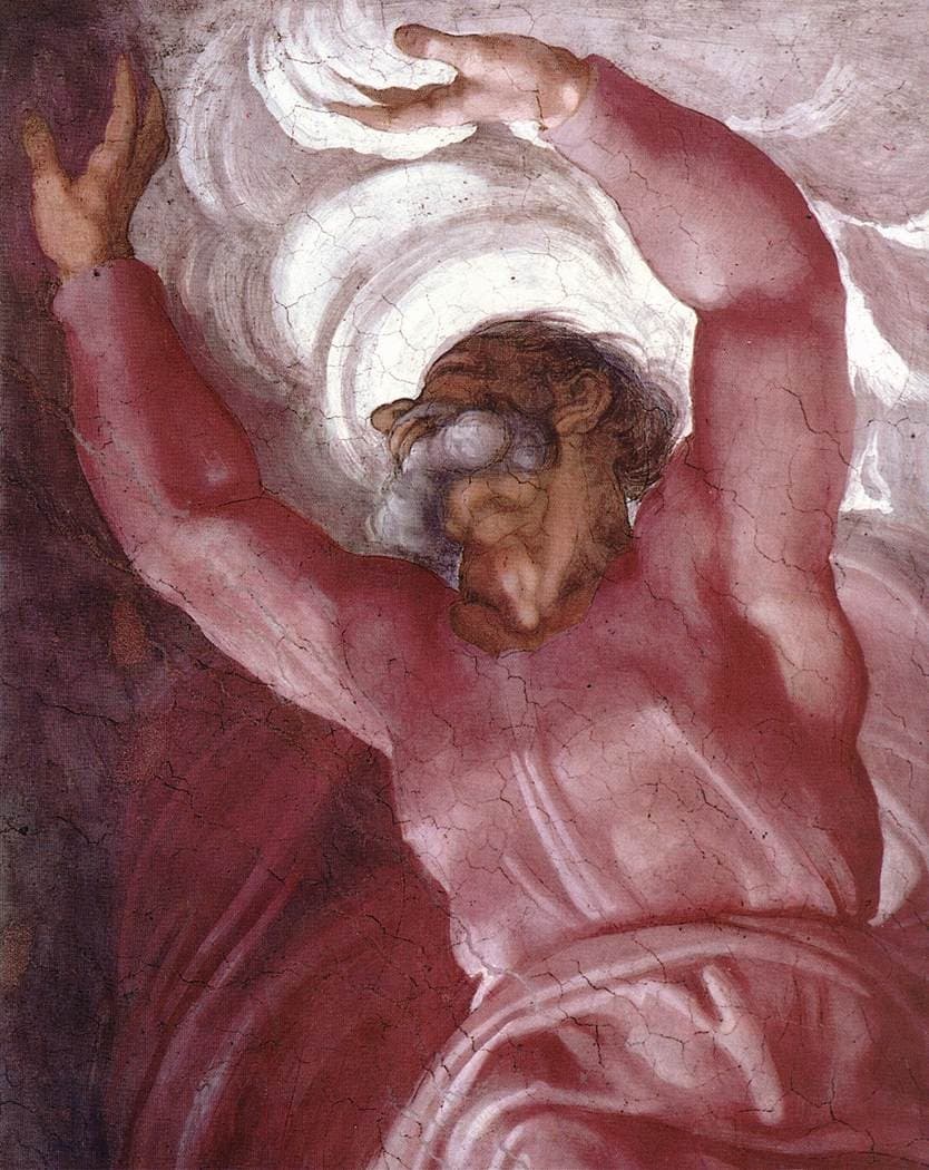 The Separation of Light from Darkness by Michelangelo