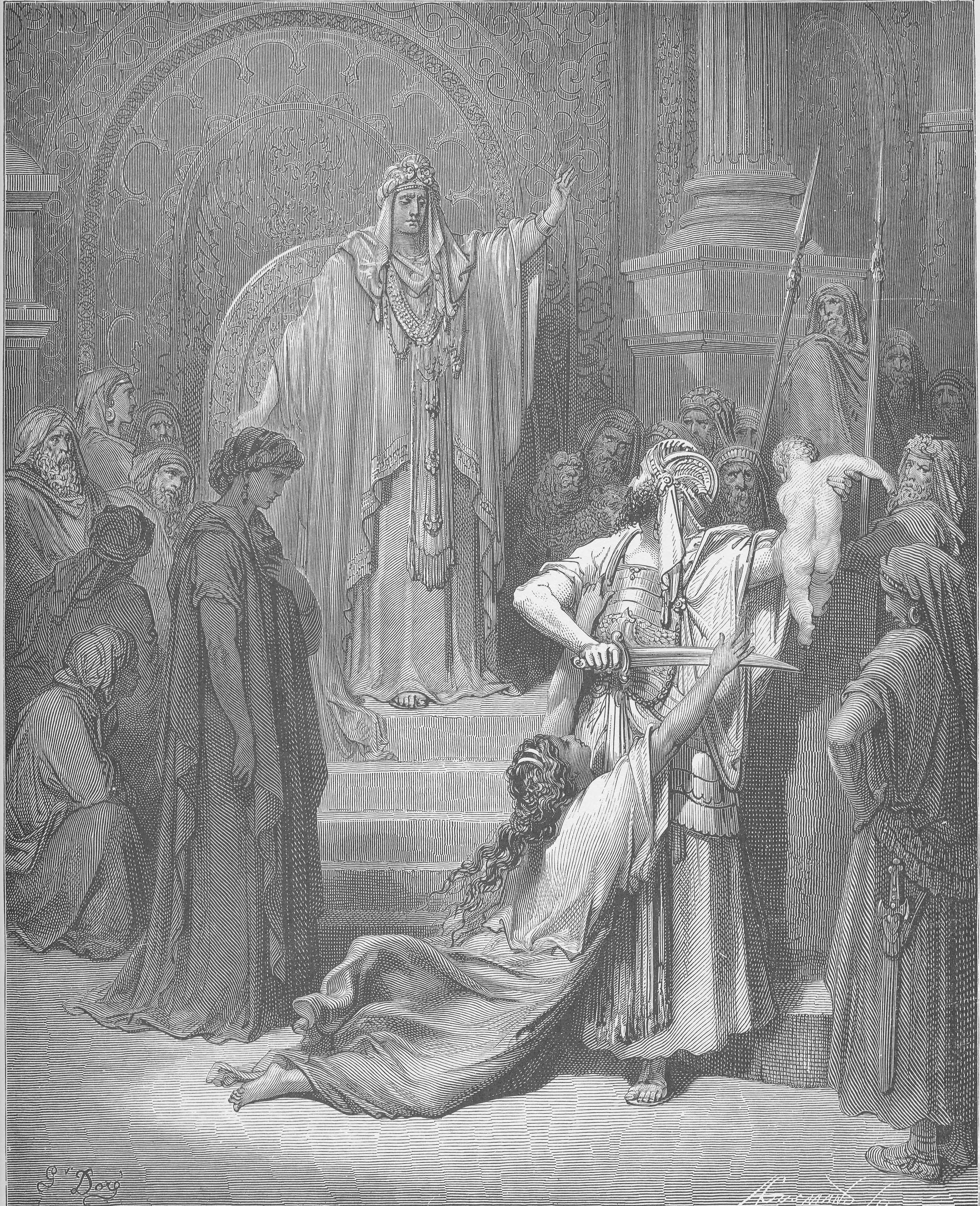 The Judgment of Solomon (Doré) by Gustave Doré