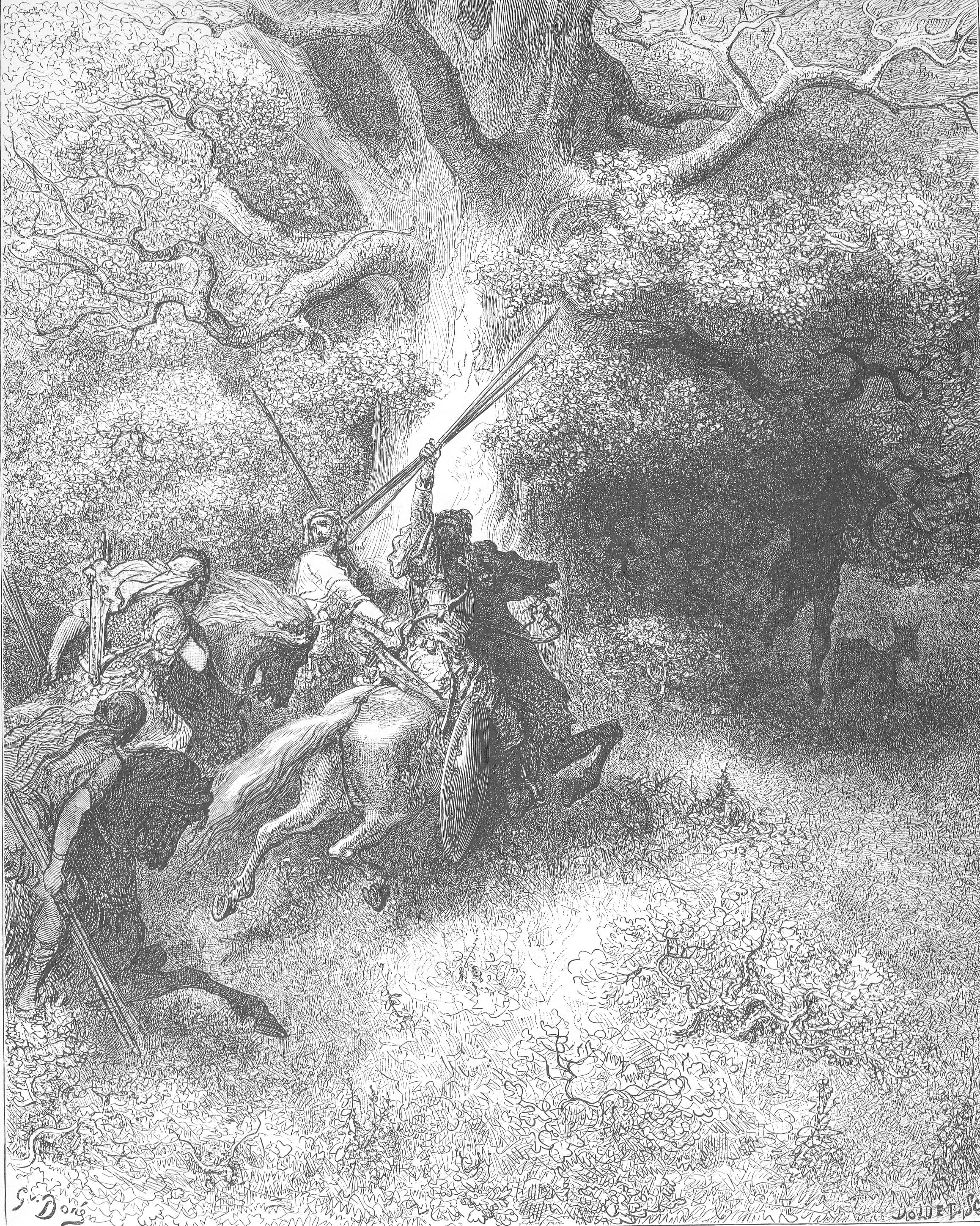 The Death of Absalom by Gustave Doré