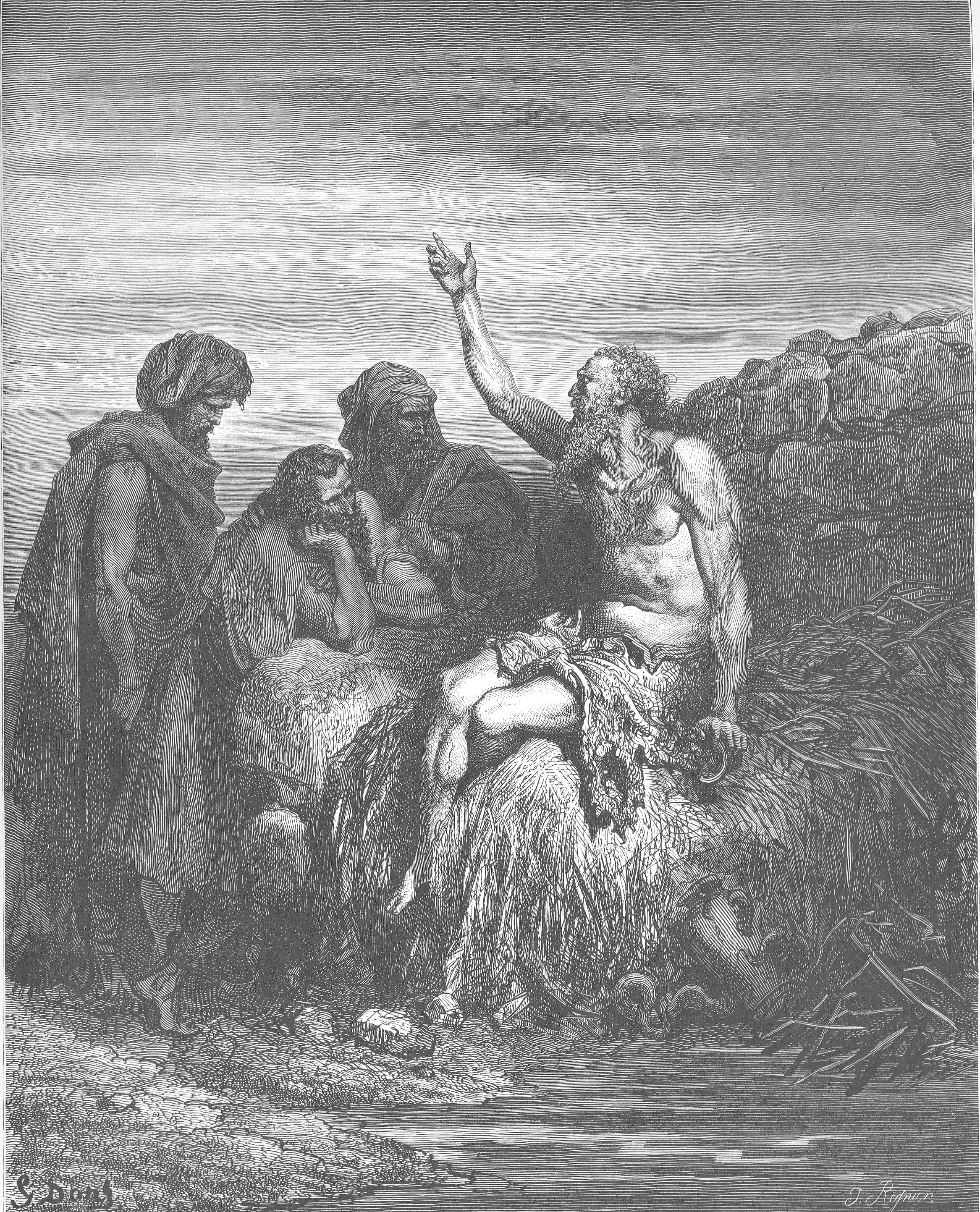Job and His Friends by Gustave Doré