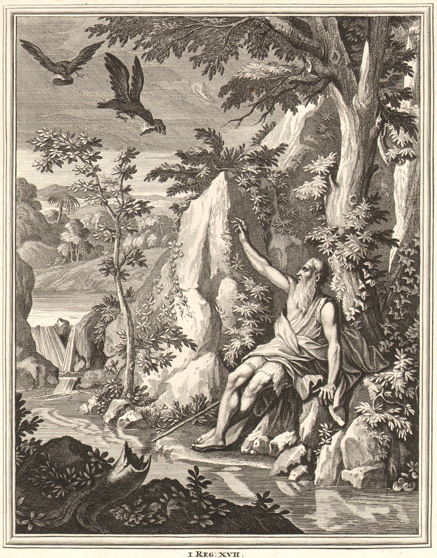 Elijah Fed by Ravens by Gustave Doré