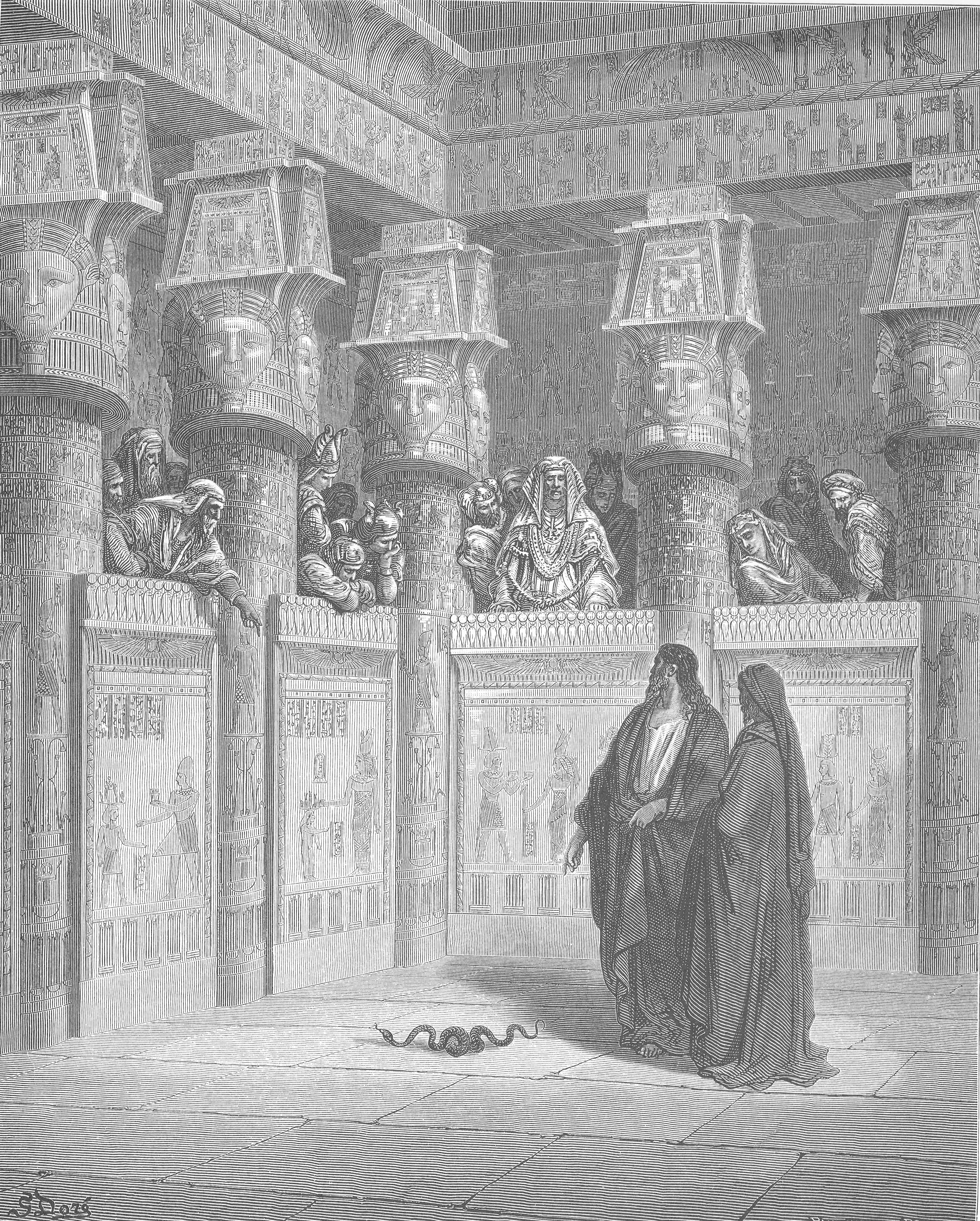 Moses Before Pharaoh by Gustave Doré