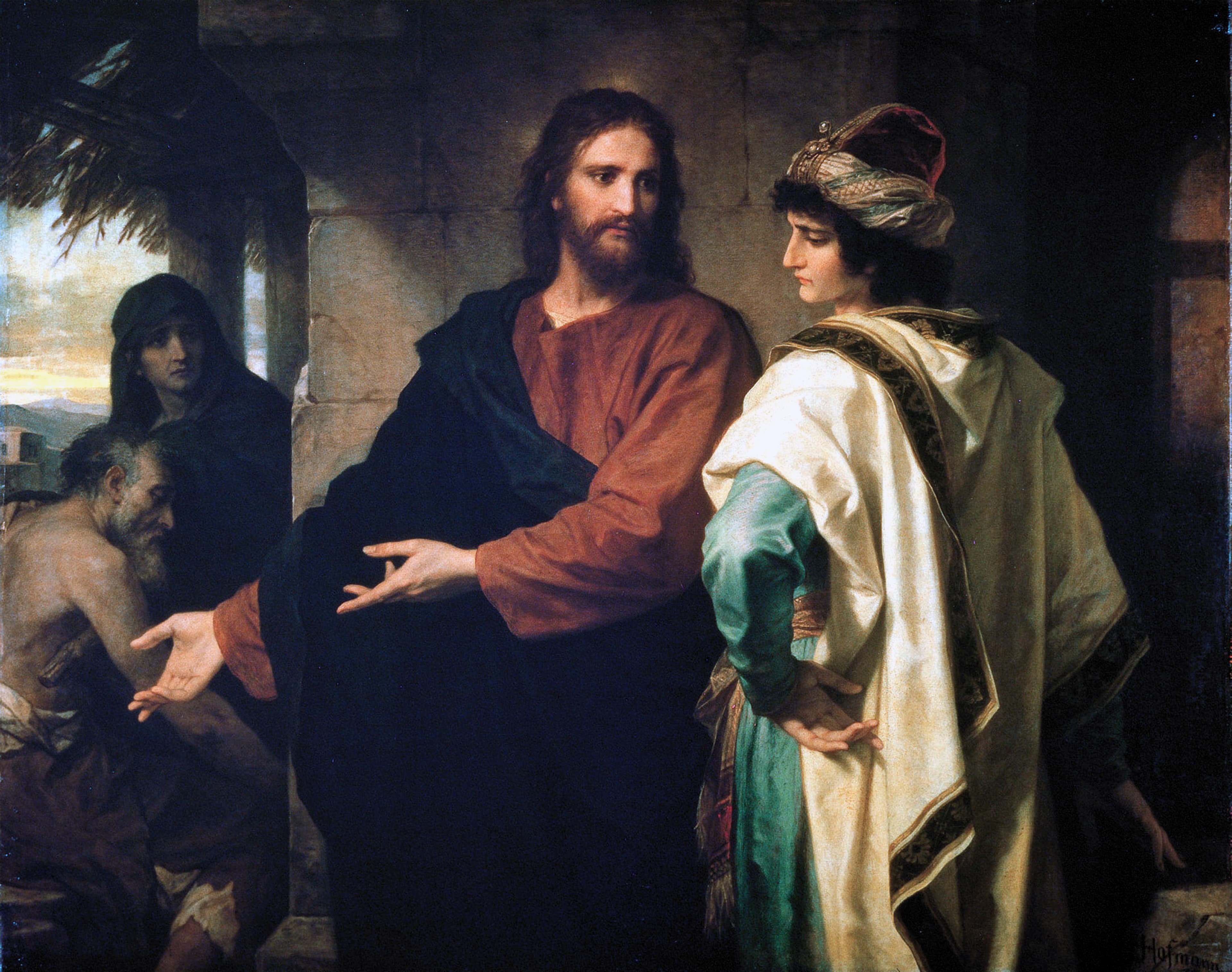 Christ and the Rich Young Ruler by Carl Bloch