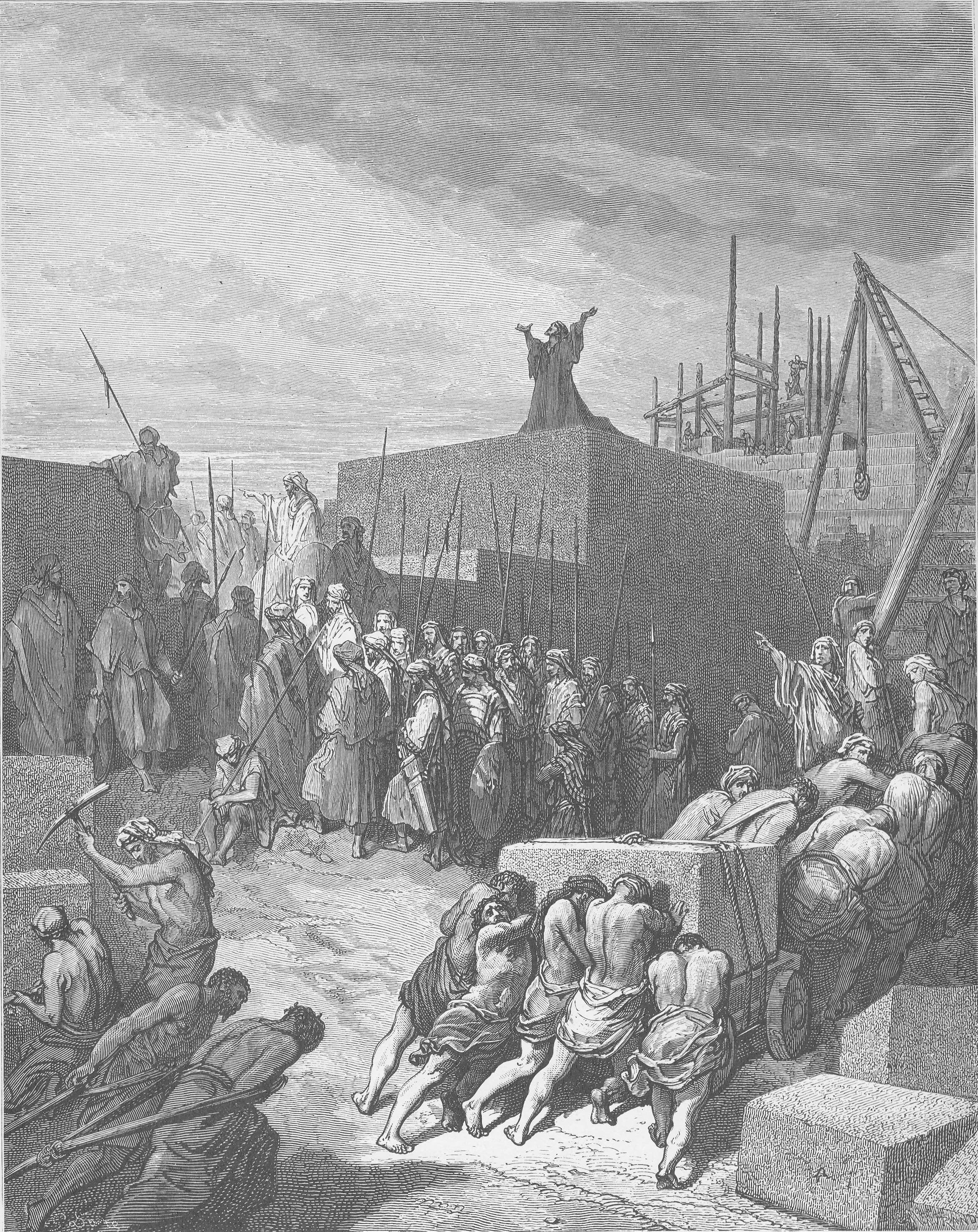 The Rebuilding of the Temple by Gustave Doré
