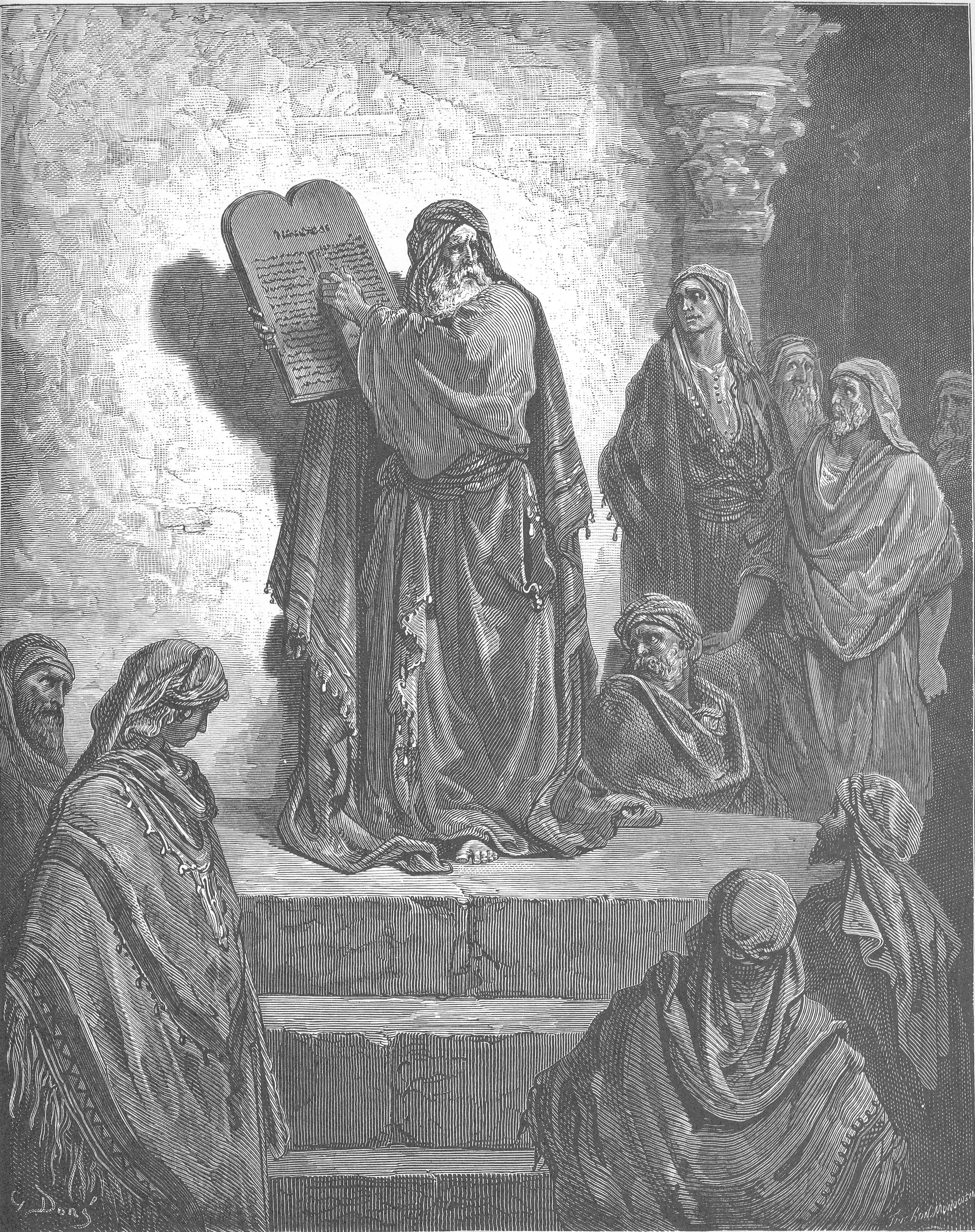 Ezra Reading the Law by Gustave Doré