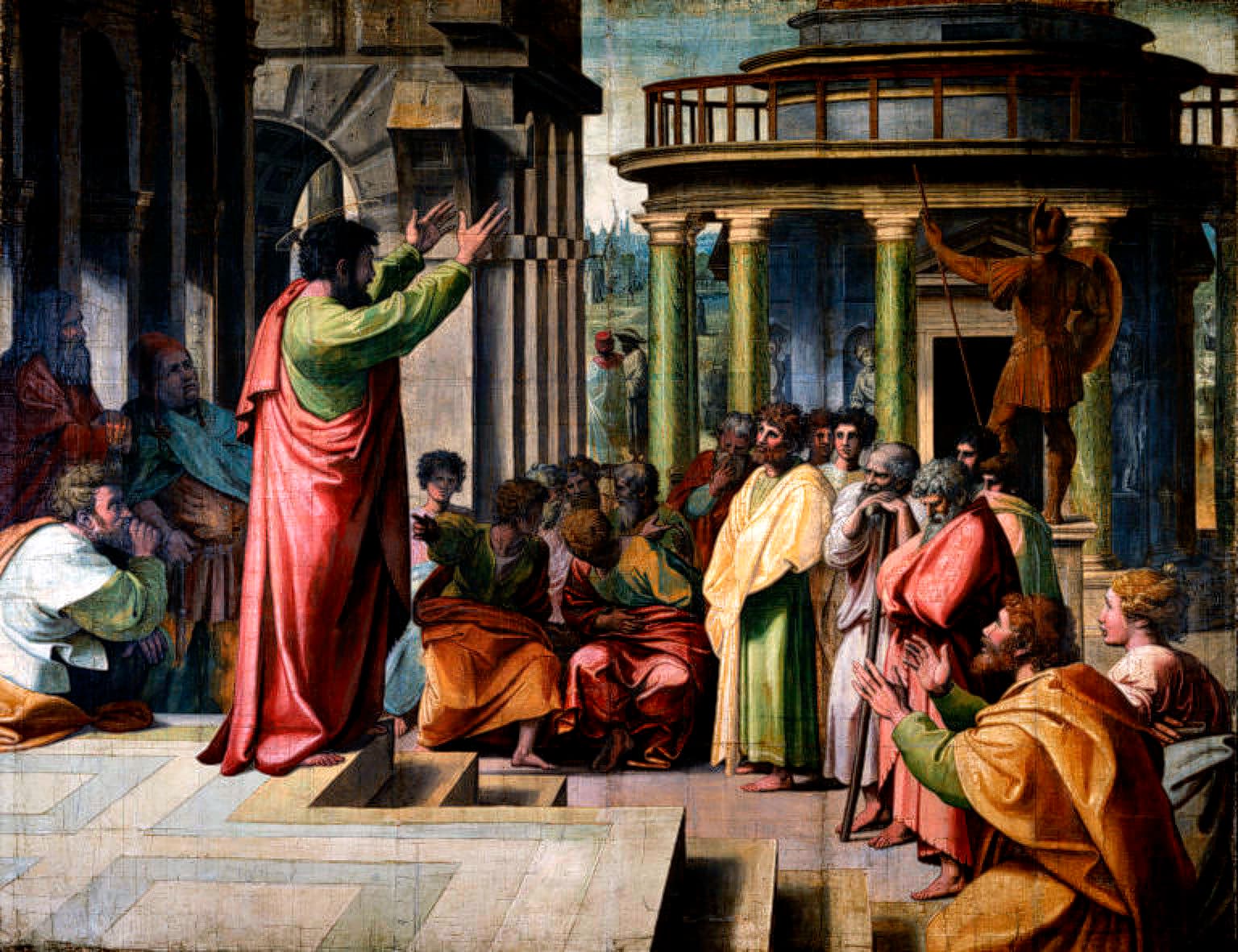 Paul Preaching at Athens by Raphael