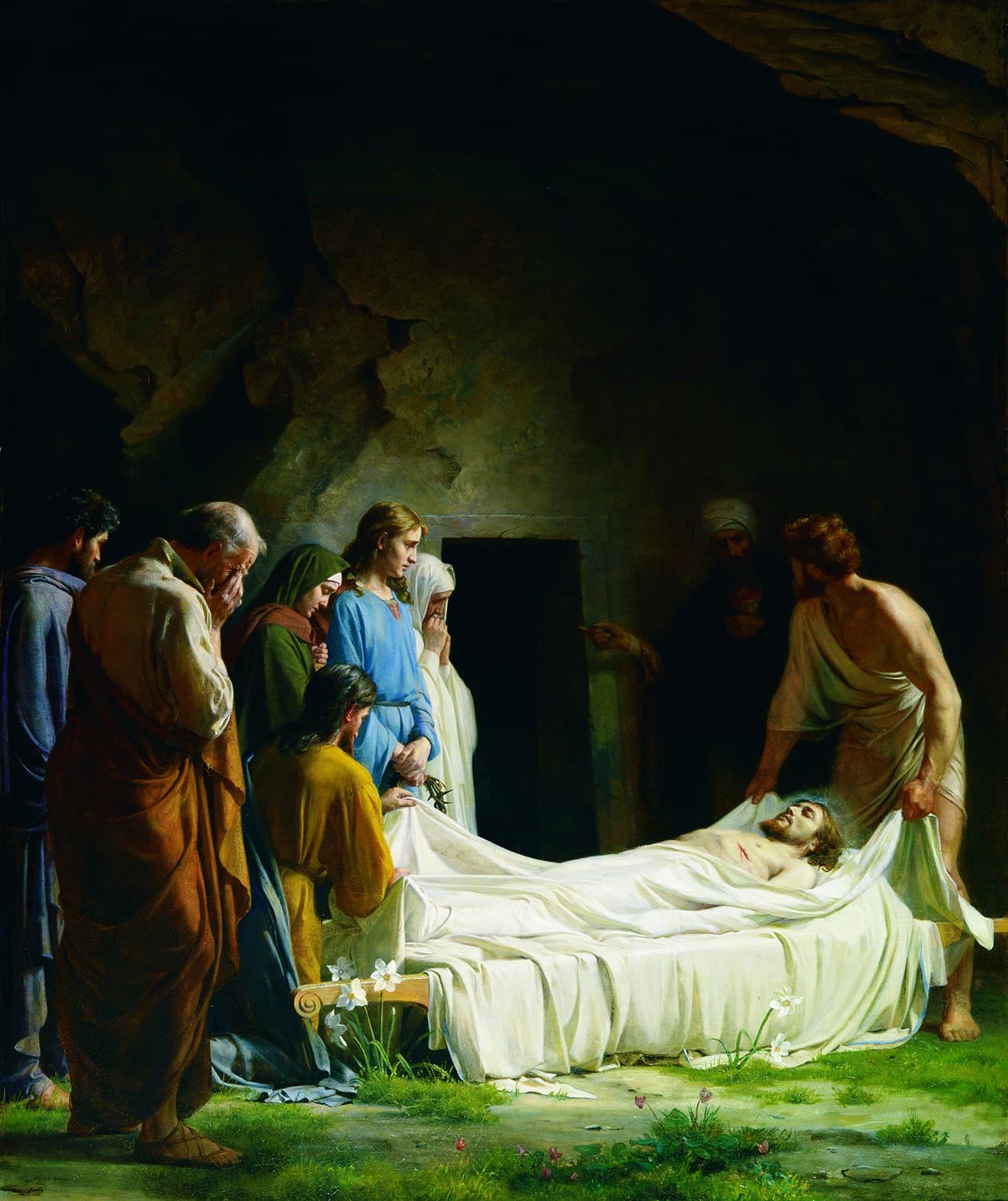 The Burial of Christ by Carl Bloch