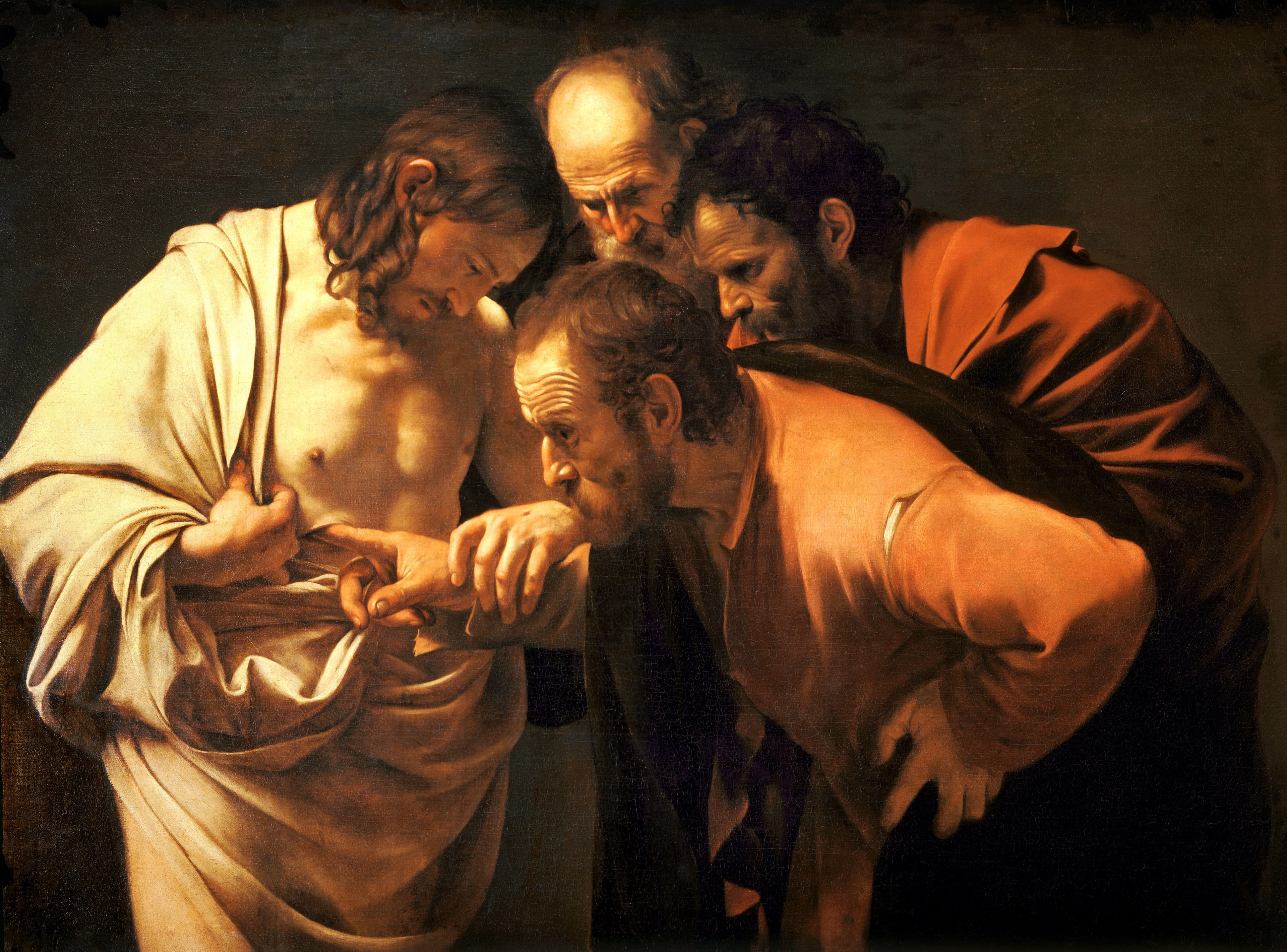 The Doubting Thomas by Caravaggio
