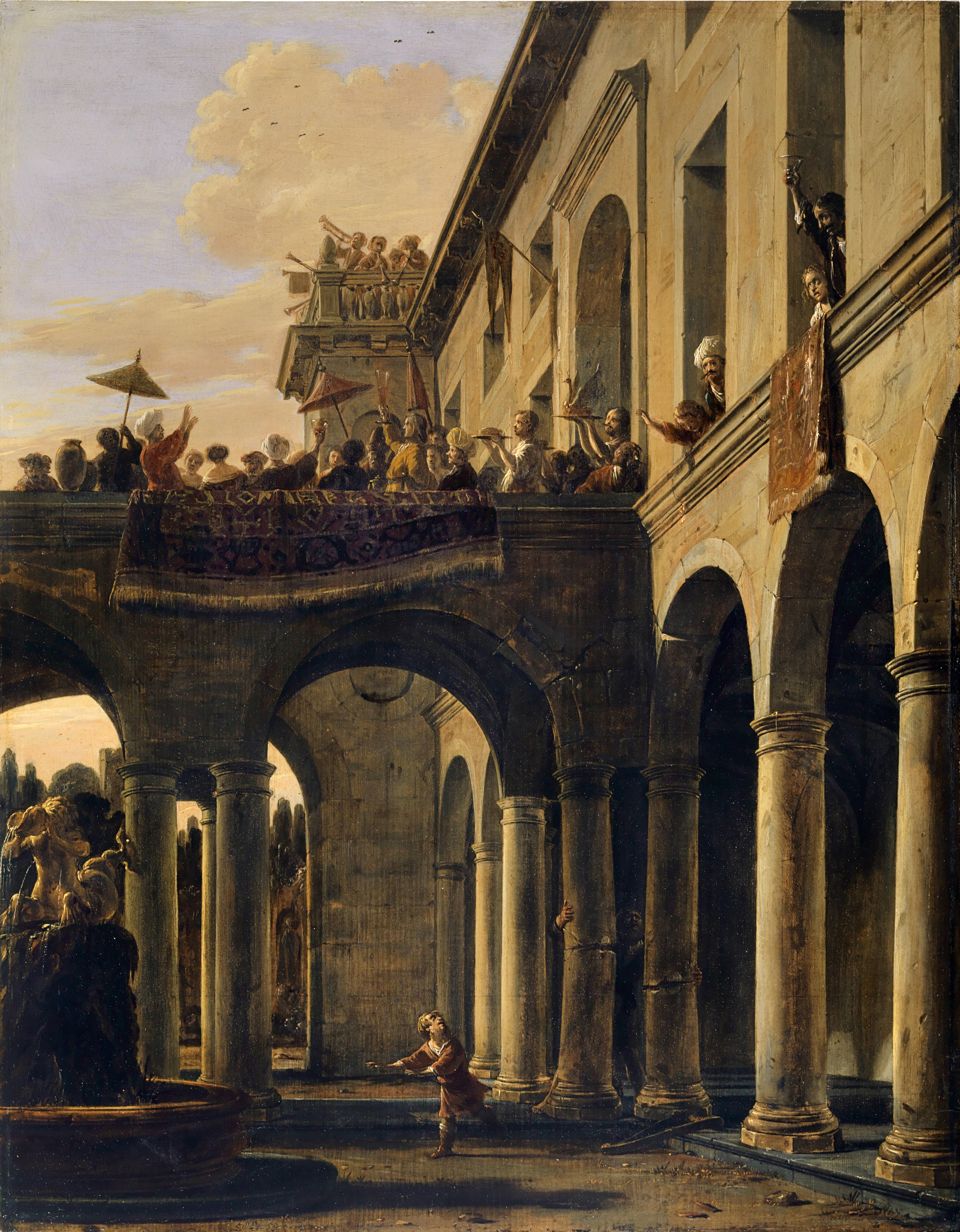 Samson Destroying the Temple by Gustave Doré