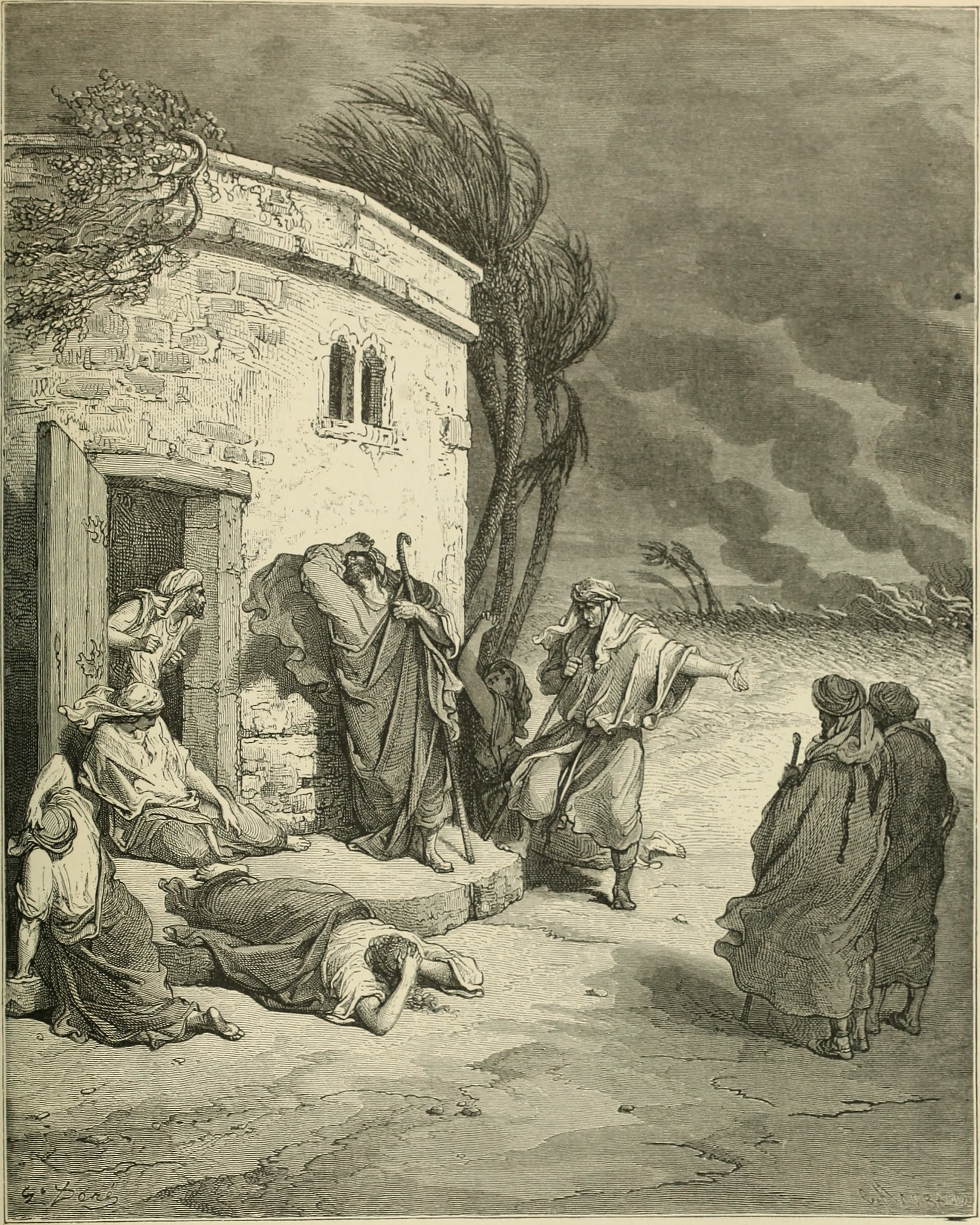 Job Hearing of His Ruin by Gustave Doré